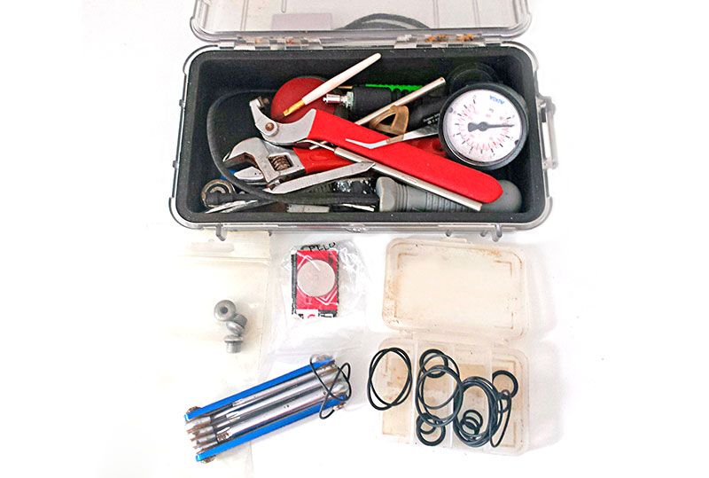 kit de repuesto viaje de buceo